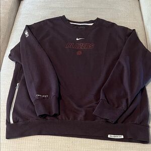 Nike Dri-Fit STANDARD ISSUE NBA AUTHENTIC Men's Dark Brown Crewneck Sweater